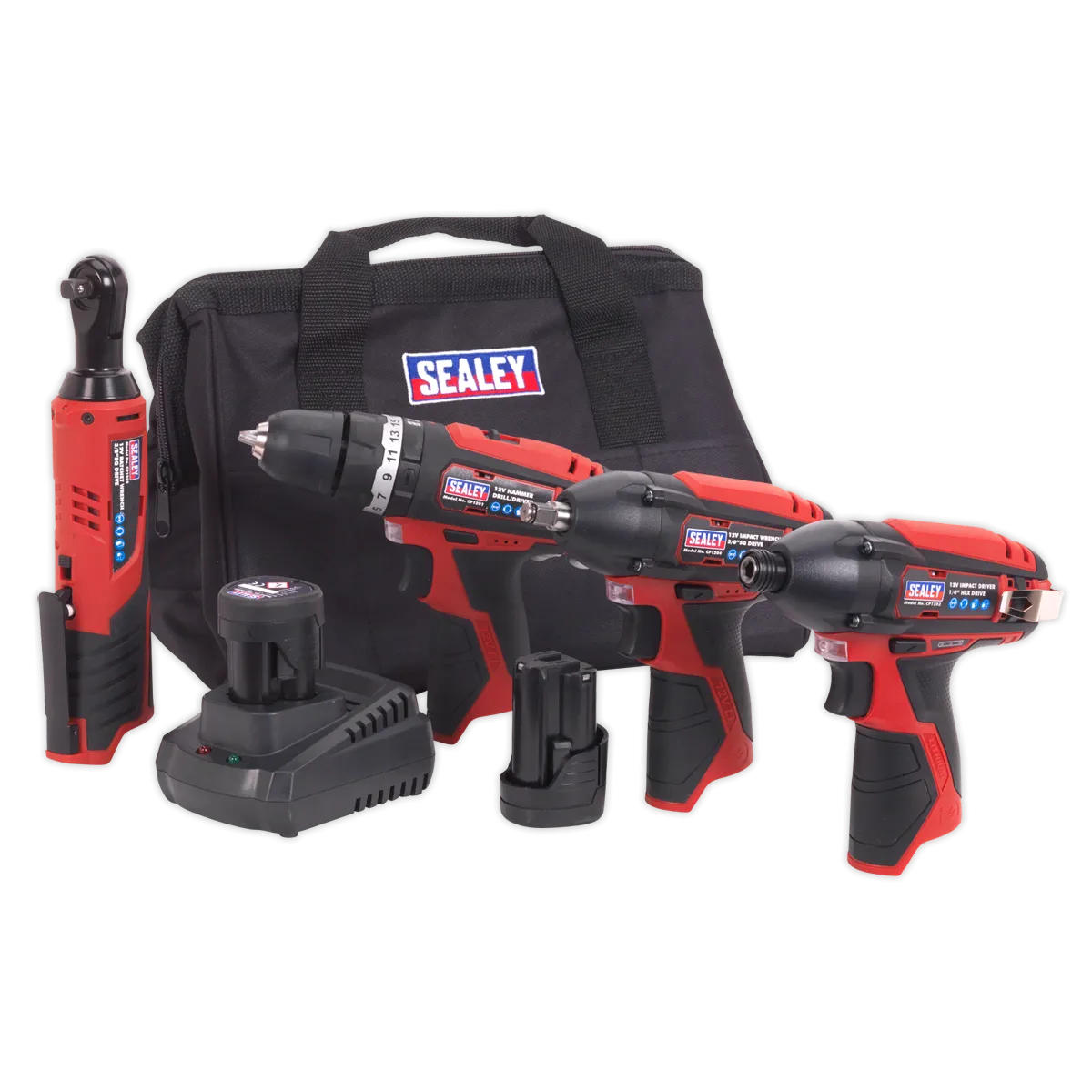 CP1200 Series 4 x 12V Cordless Power Tool Combo Kit