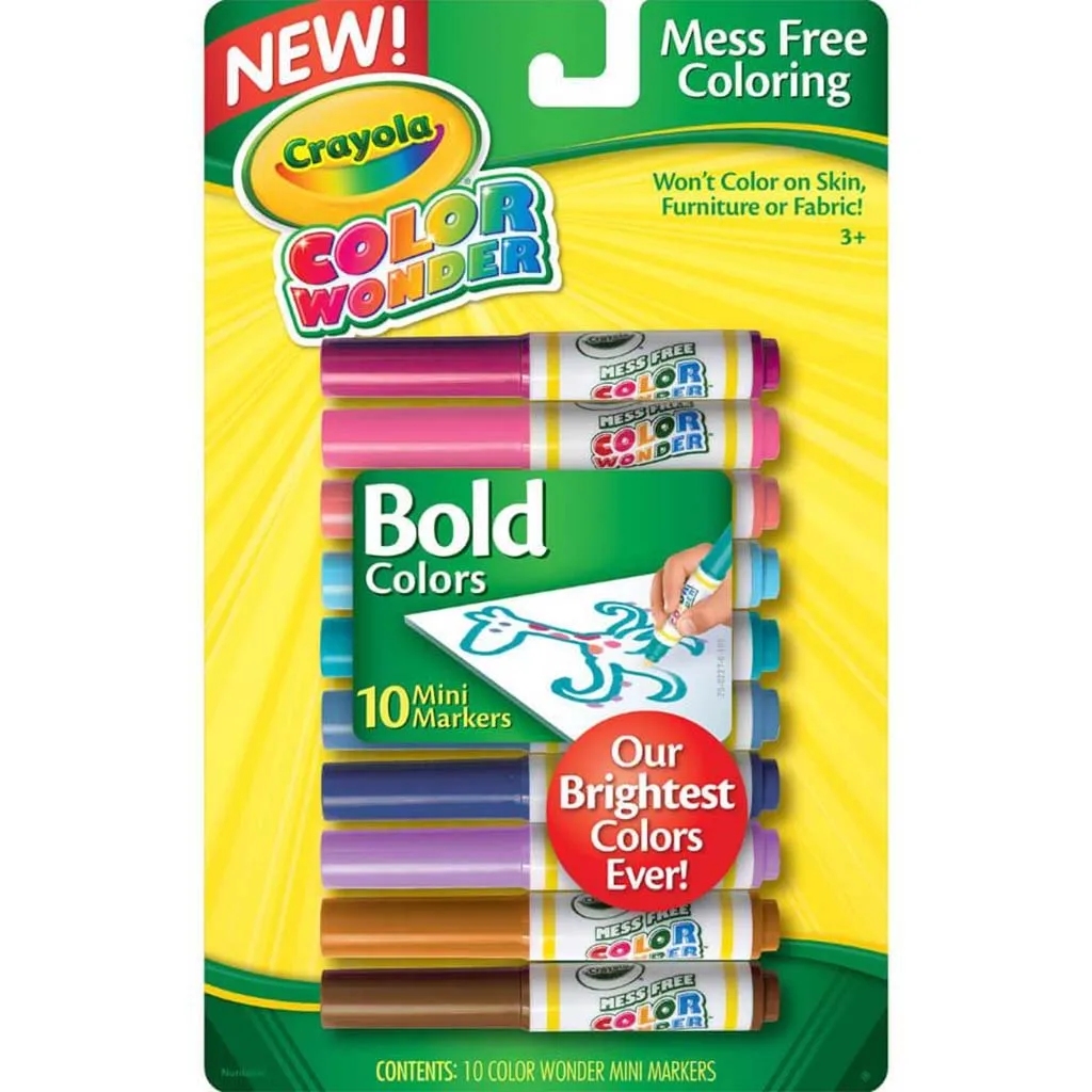 Crayola Bold Color Wonder Mini Markers