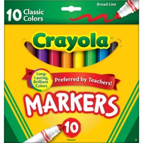 Crayola Classic Colors Broad Line 10 Markers