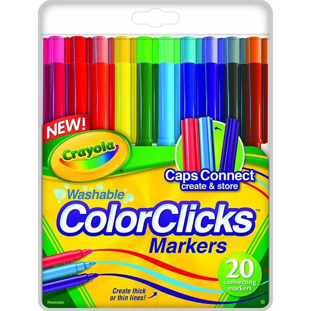 Crayola Color Clicks Washable Markers 20 Count