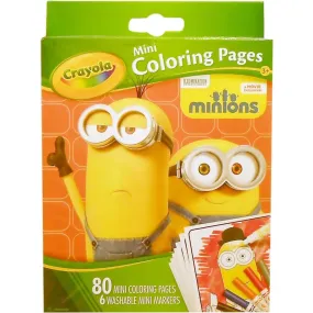 Crayola Coloring Pages Minions Mini with Markers