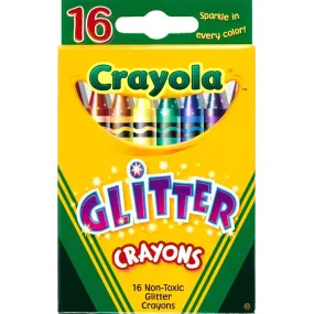 Crayola Glitter Crayons Assorted Colors 16ct