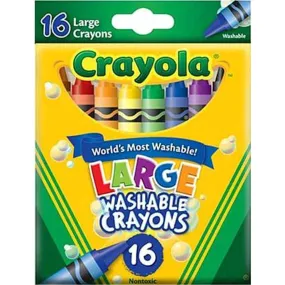 Crayola Large Washable Crayons 16/Pkg