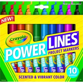 Crayola PowerLines Washable Markers with Scents 10 pack