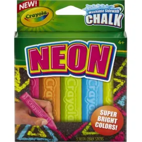 Crayola Washable Neon Sidewalk Chalk