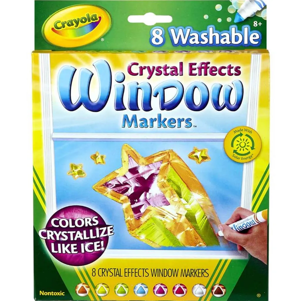 Crayola Washable Window Marker with Crystal Effect