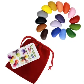 Crayon Rocks Bag of 16 in Red Velvet Bag