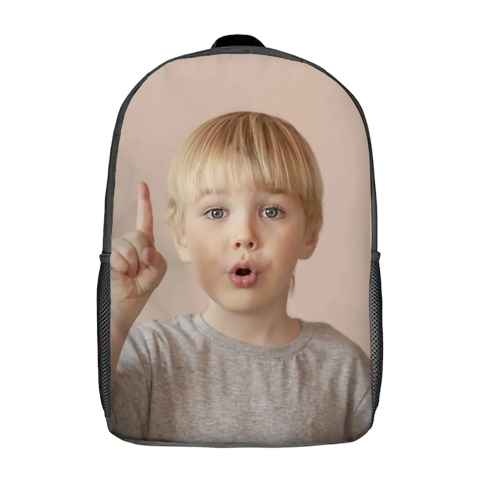 Custom Couple's Photo Backpack Back To School Gifts For Boys