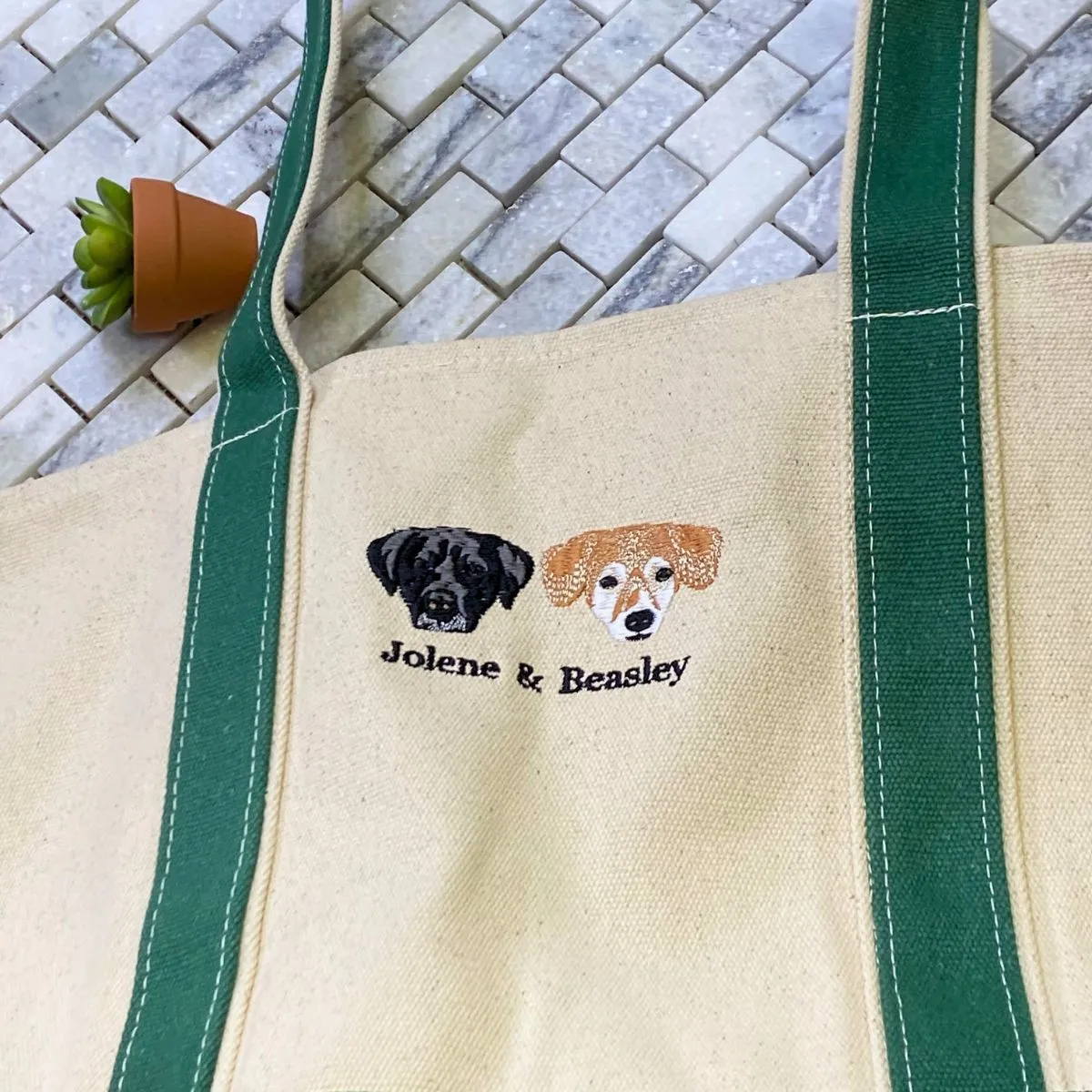 Custom Embroidered Tote Bag with Same Design (Pet)