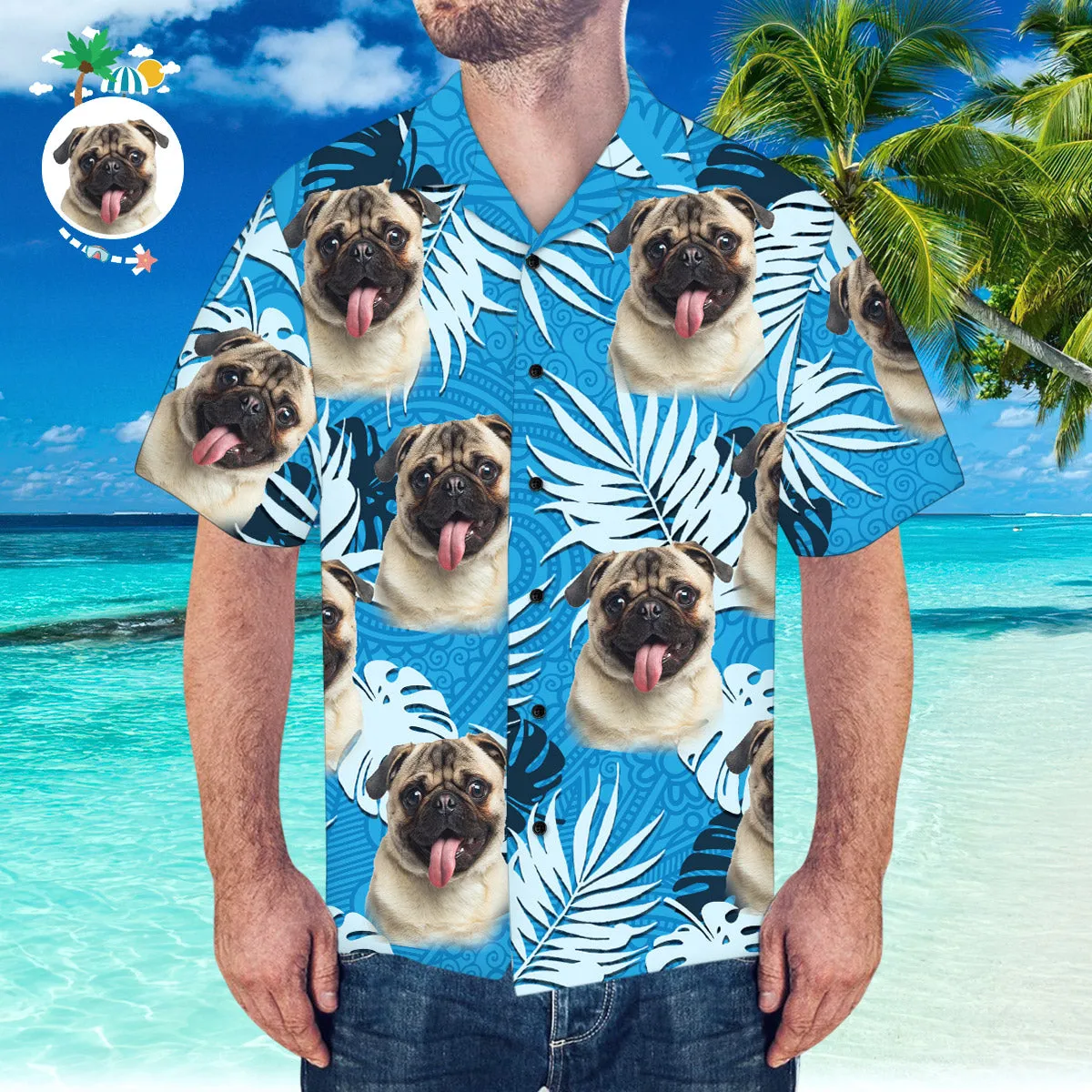 Custom Face Hawaiian Shirt Personalised Hawaiian Shirt Summer Beach Hawaiian Shirt