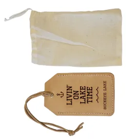 Custom Leather Luggage Tag