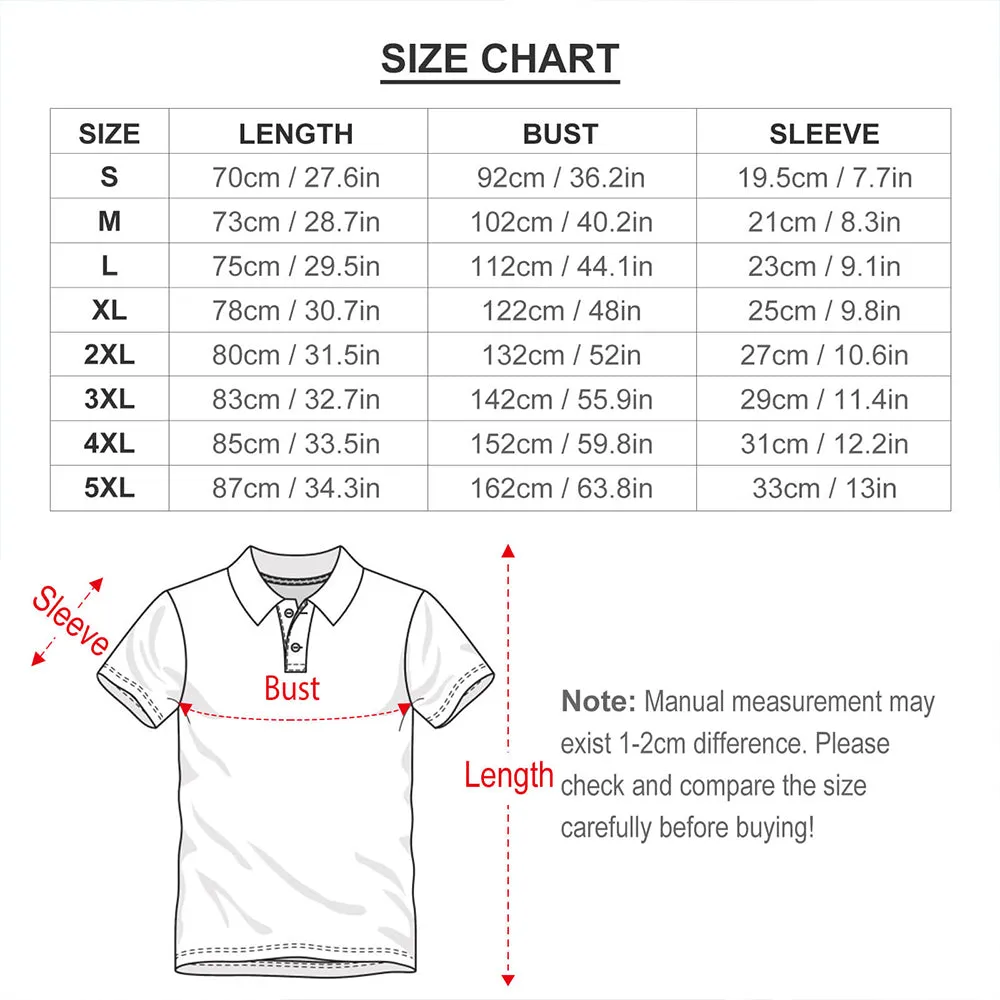 Custom Men's Face POLO Shirt Personalised Golf Shirts For Him