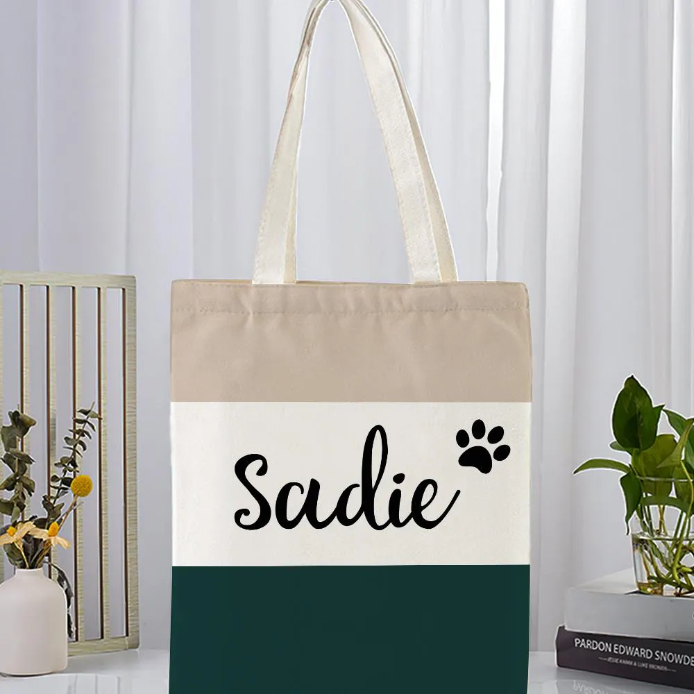 Custom Tote Beach Bag Canvas Bag Beach Bag Personalised Reusable Storage Handbag