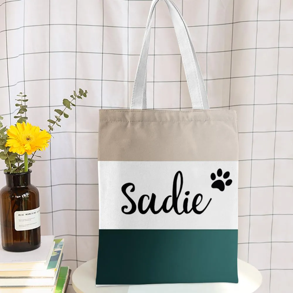 Custom Tote Beach Bag Canvas Bag Beach Bag Personalised Reusable Storage Handbag