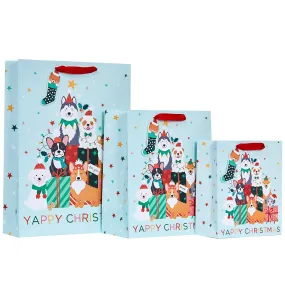 Design By Violet Yappy Dogs Christmas Gift Bag