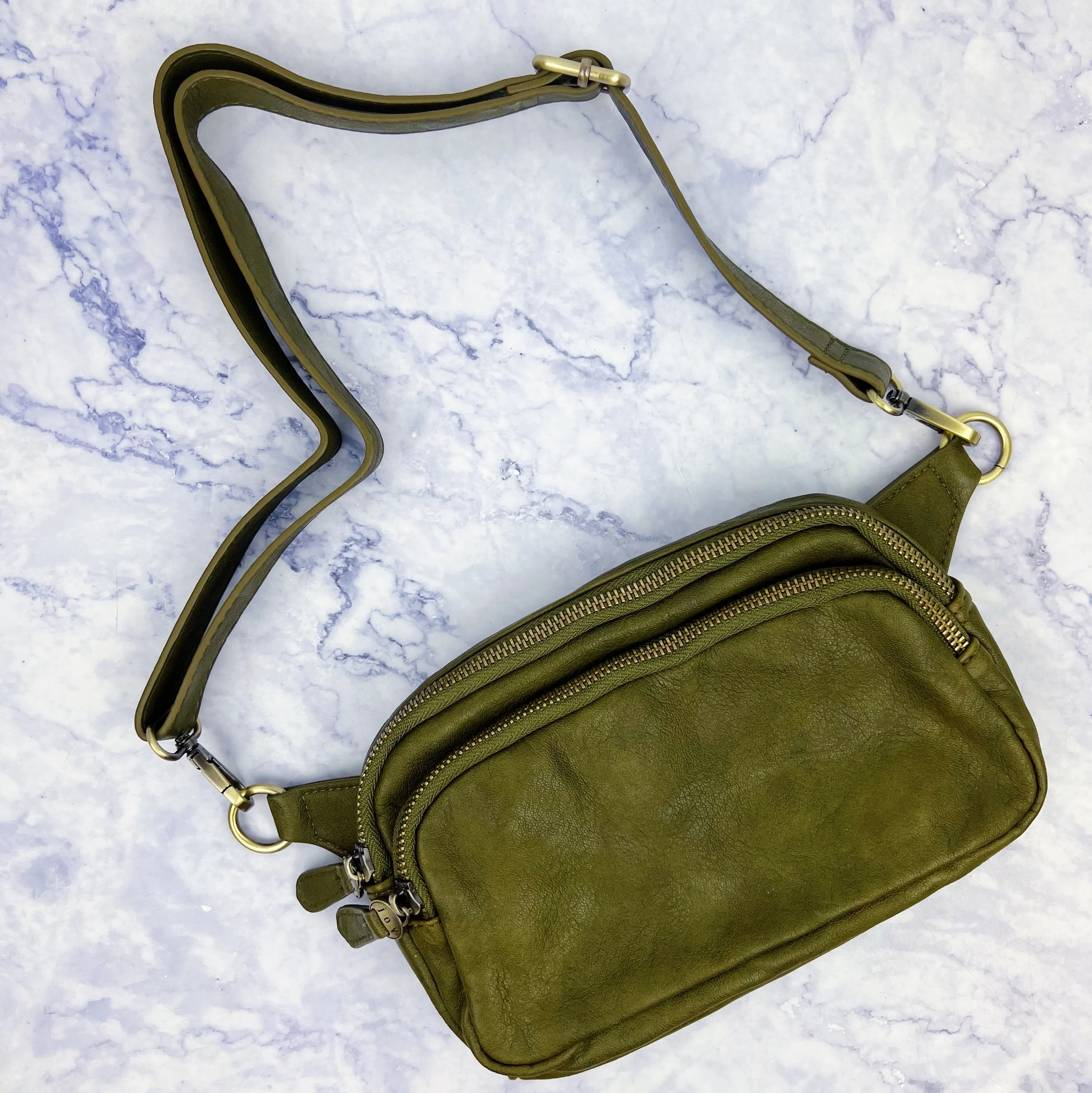 Double Zip Sling/Belt Bag