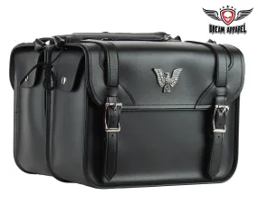 Dream Apparel PVC Motorcycle Saddlebag - Bag Holds It's Shape