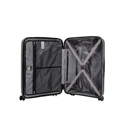 Eagle PP ABS Hard Shell Medium Expandable Suitcase with TSA Lock and 4 Spinner Wheels - 24"