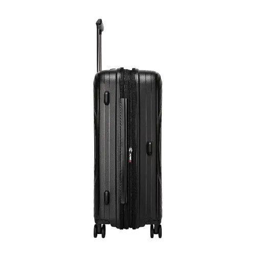 Eagle PP ABS Hard Shell Medium Expandable Suitcase with TSA Lock and 4 Spinner Wheels - 24"