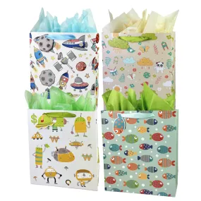 Everyday Gift  Bag - Fishes, Sunny Skies, Robots, Outer Space