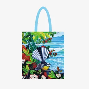 Fantail & Rangitoto Tote Bag