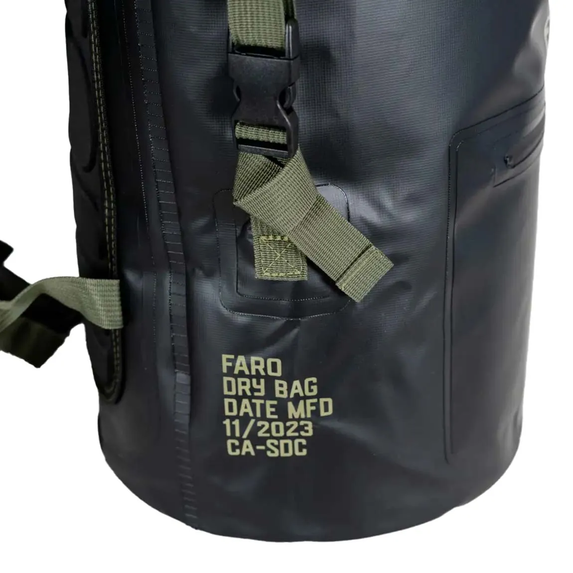 FARO WETSUIT DRY BAG - BLACK/OLIVE