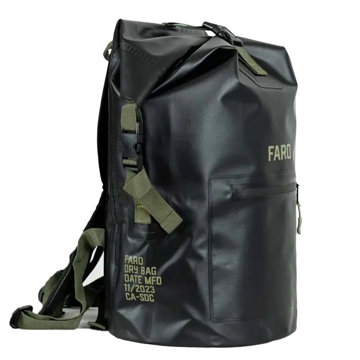 FARO WETSUIT DRY BAG - BLACK/OLIVE