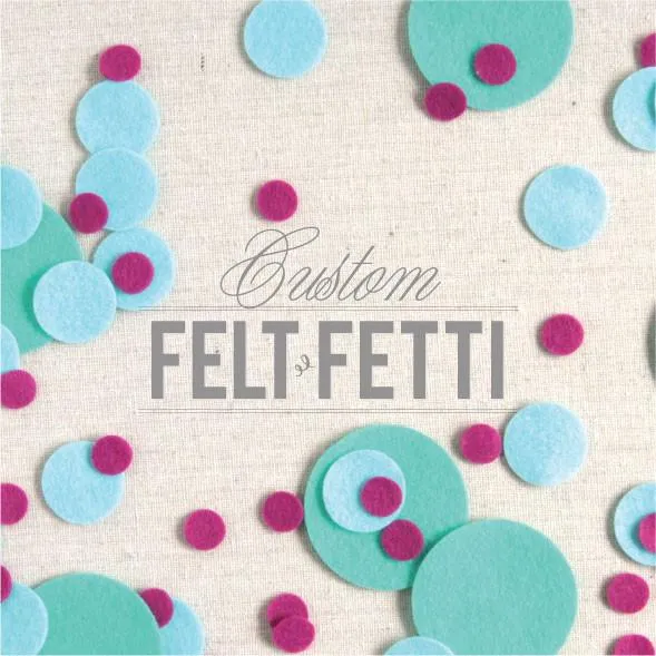 Felt-fetti Circles, die cut shapes