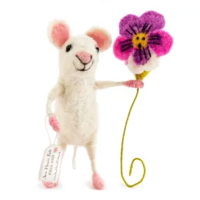 Felt Mouse with Pansy, Nepal