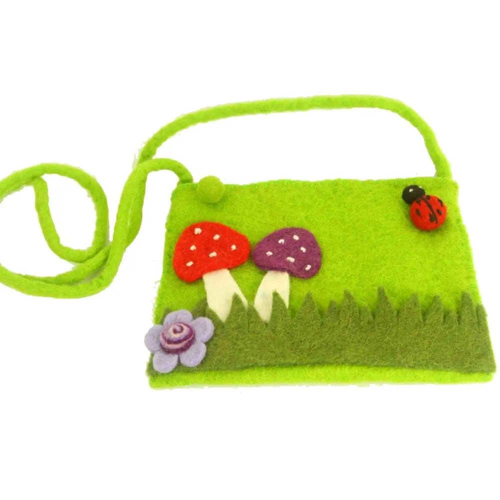 Felt Shoulder Bag - Mushroom