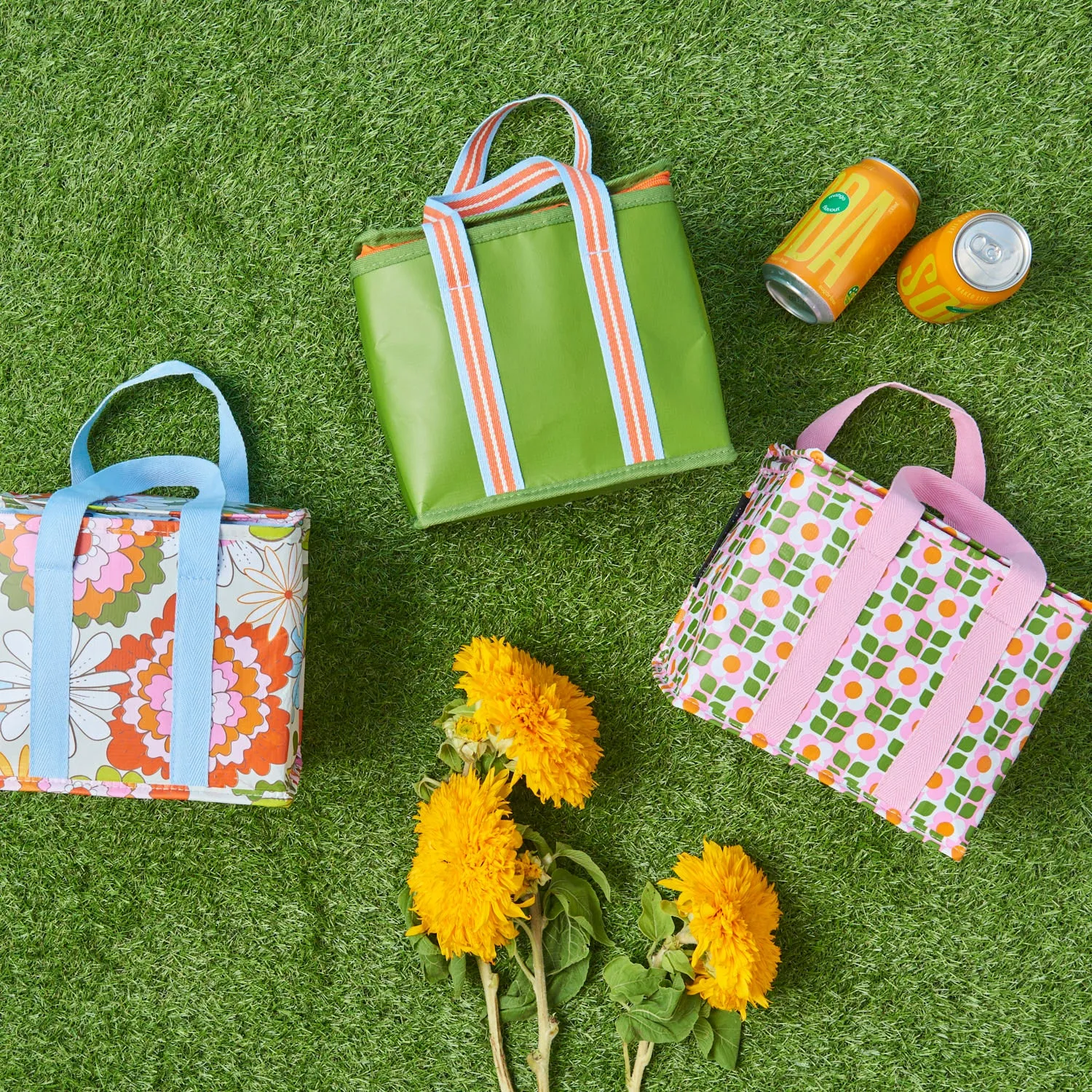 Flower Field Mini Insulated Tote