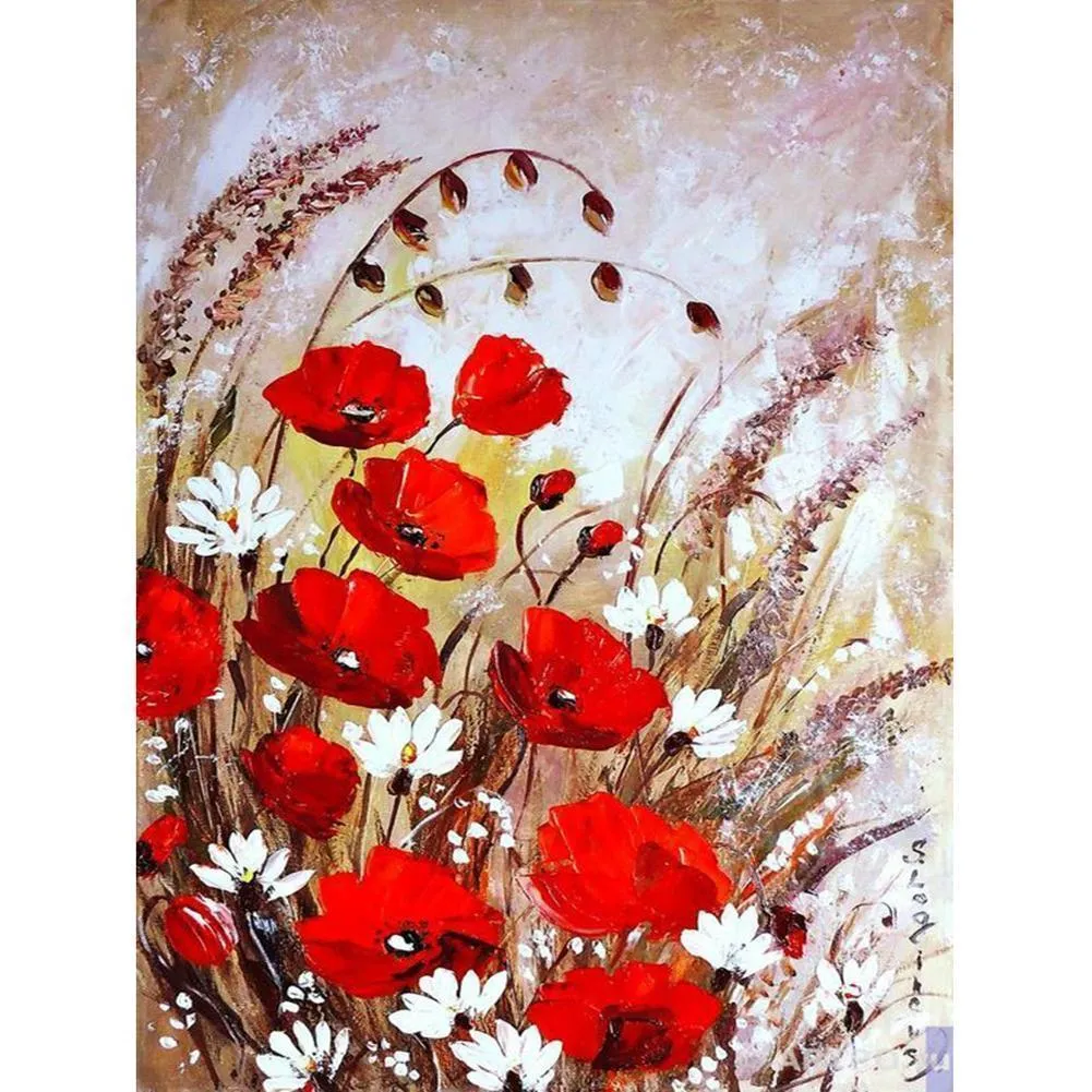 Flowers DIY Full Drill Diamond Painting