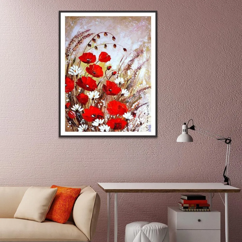 Flowers DIY Full Drill Diamond Painting