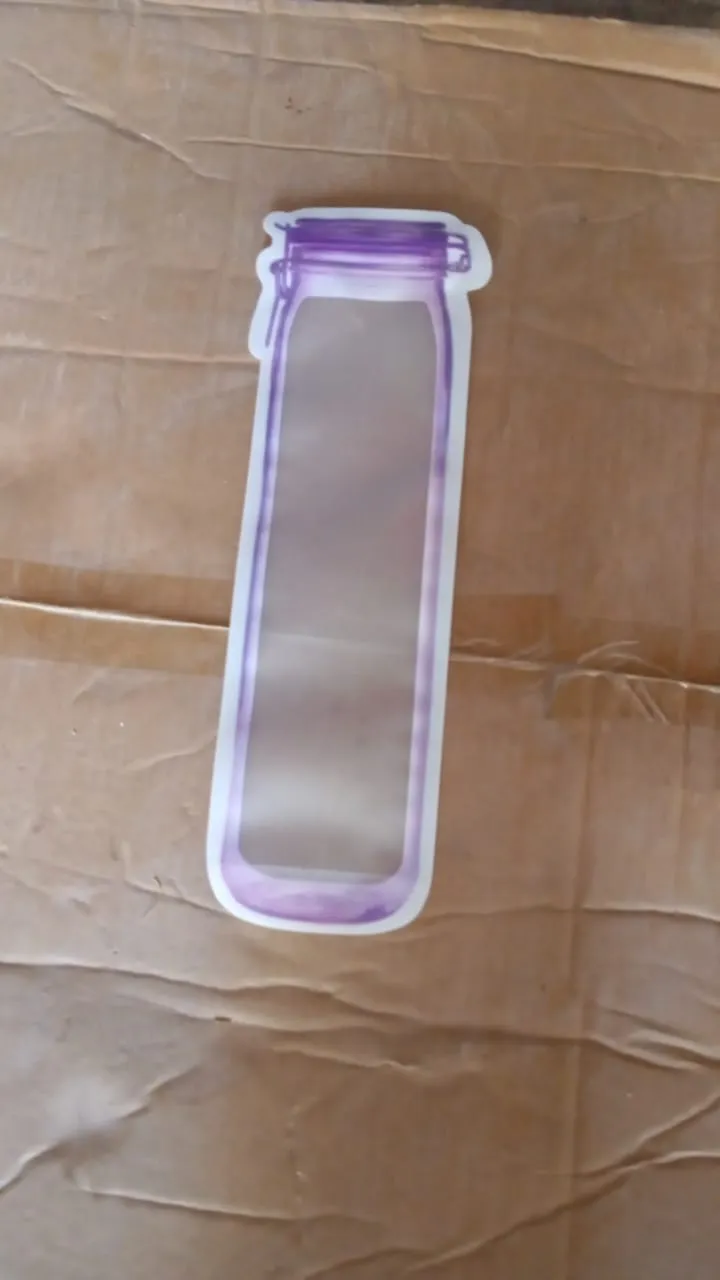 Food Storage Bag Bottles Shape Ziplock Bags Reusable (1 Pc / 500 ML)