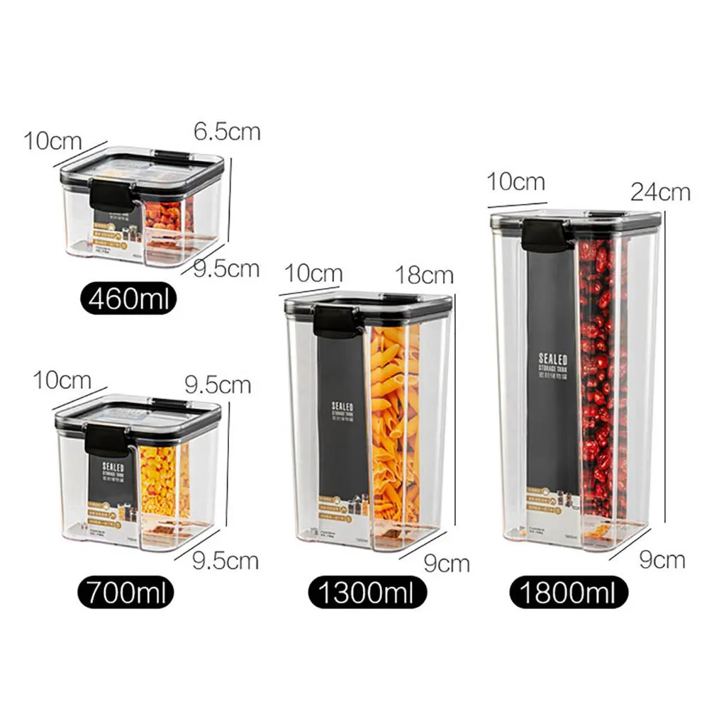 Food Storage Container Kitchen Refrigerator Storage Transparent Cans