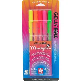 Gelly Roll Moonlight Pen Sets 5 Color Dawn Fine Set