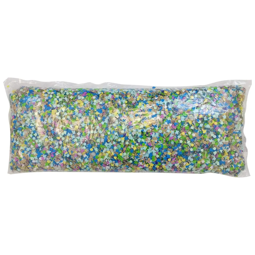 Giant Value Bag Multicolour Recycled Paper Confetti - 1kg