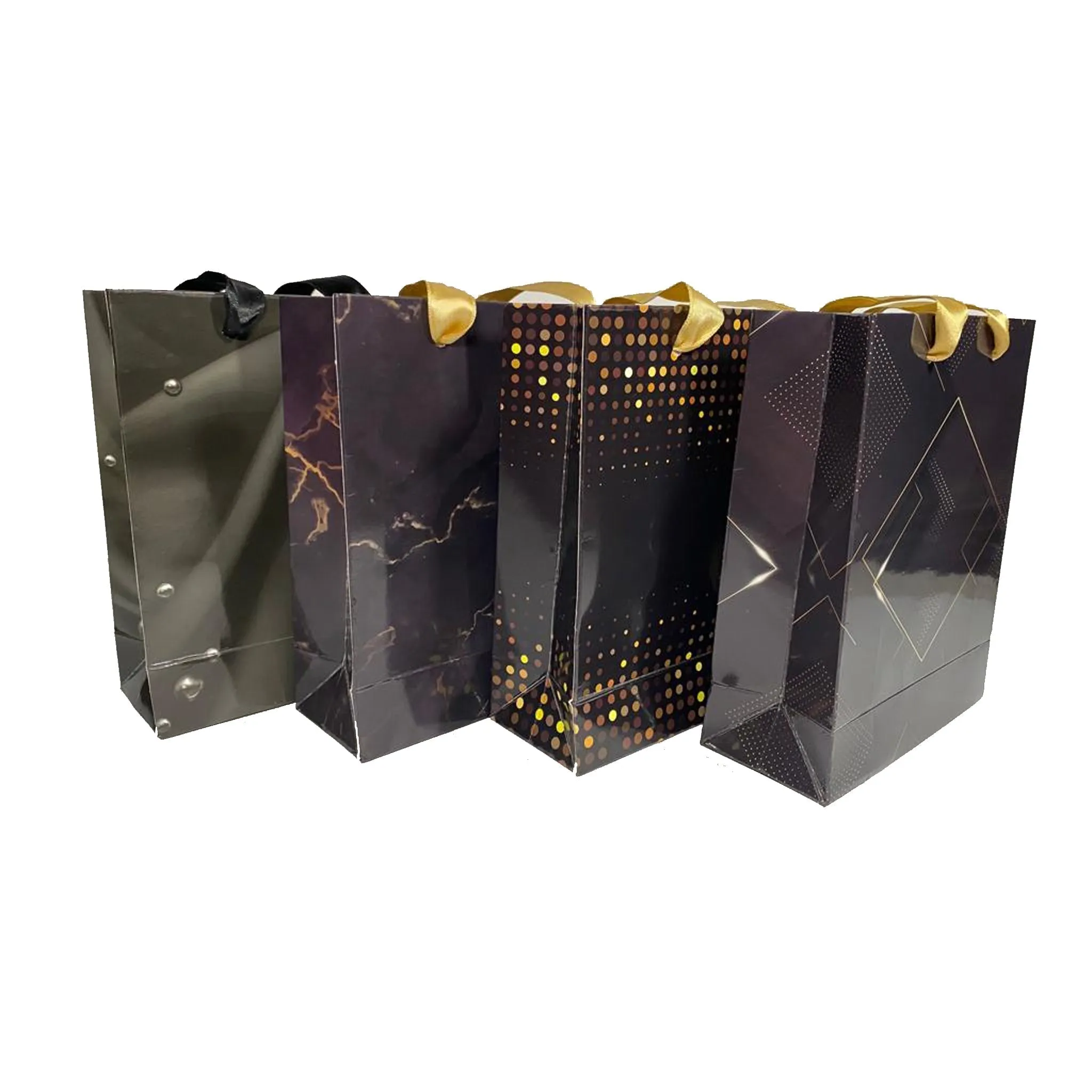 Gloss Laminated Ribbon Handle Paper Bags