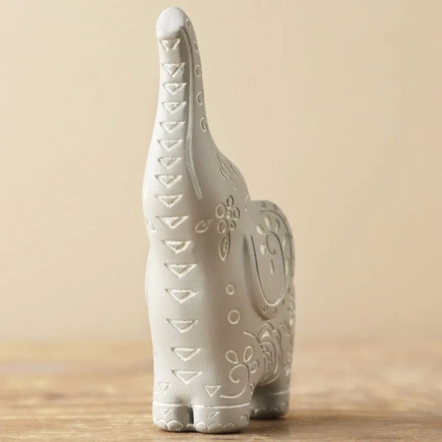 Grey Elephant Ring Holder