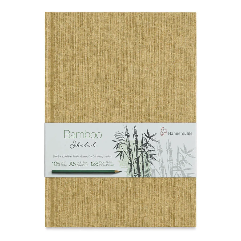 Hahnemuhle Bamboo Sketch Pad 105gsm 8.3in x 5.8in, DIN A5, 64 Sheets