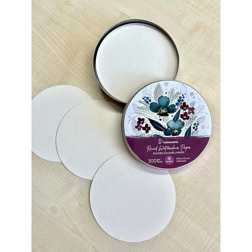 Hahnemuhle Round Watercolor Paper Tin