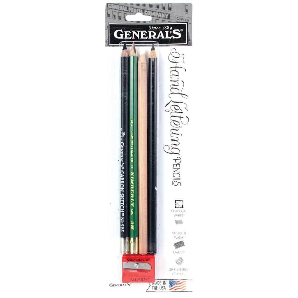 Hand Lettering Pencil Set 4pc