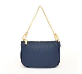 HCC X DUYP - Mini pochette -  Navy Blue Grained Leather