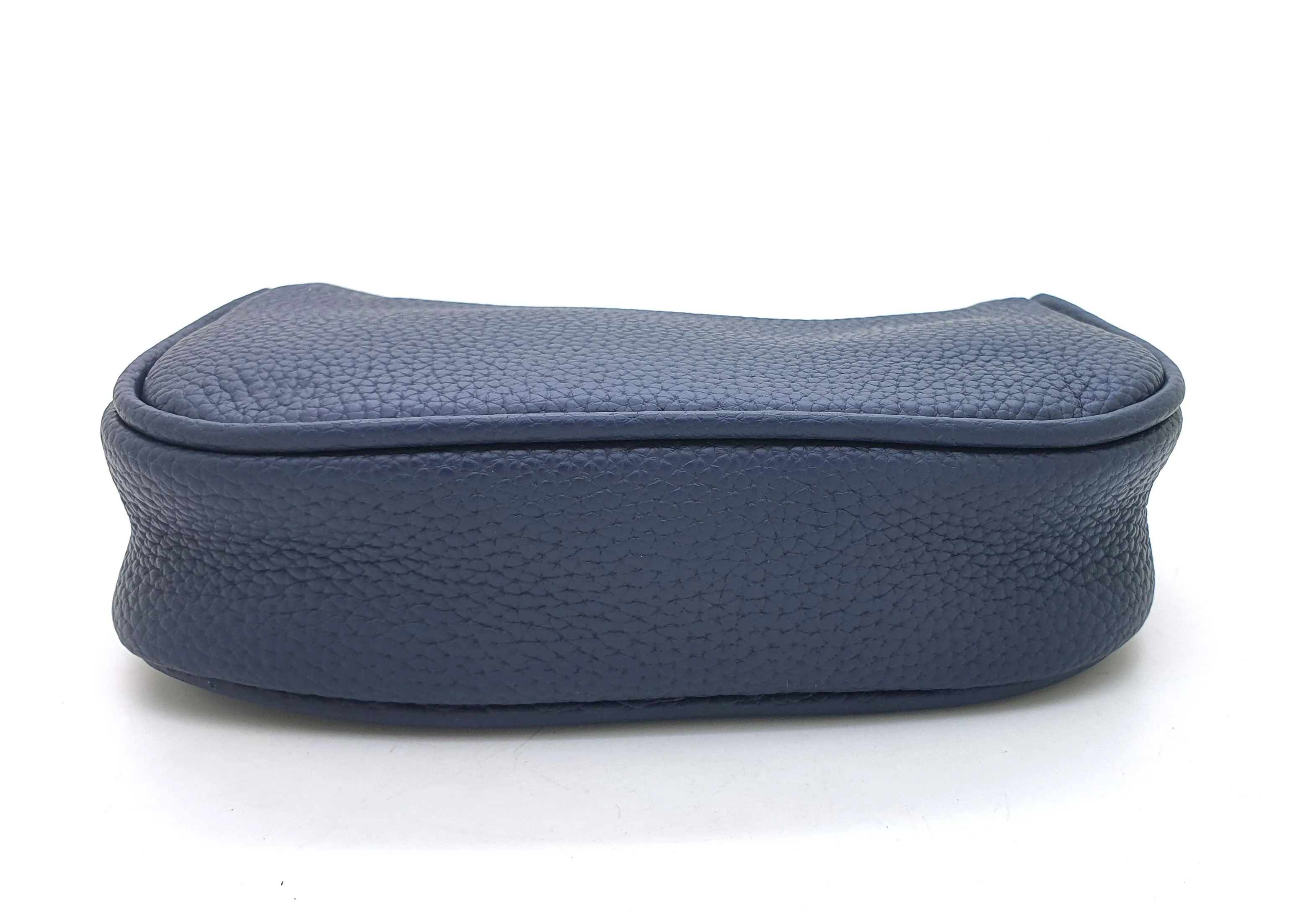 HCC X DUYP - Mini pochette -  Navy Blue Grained Leather