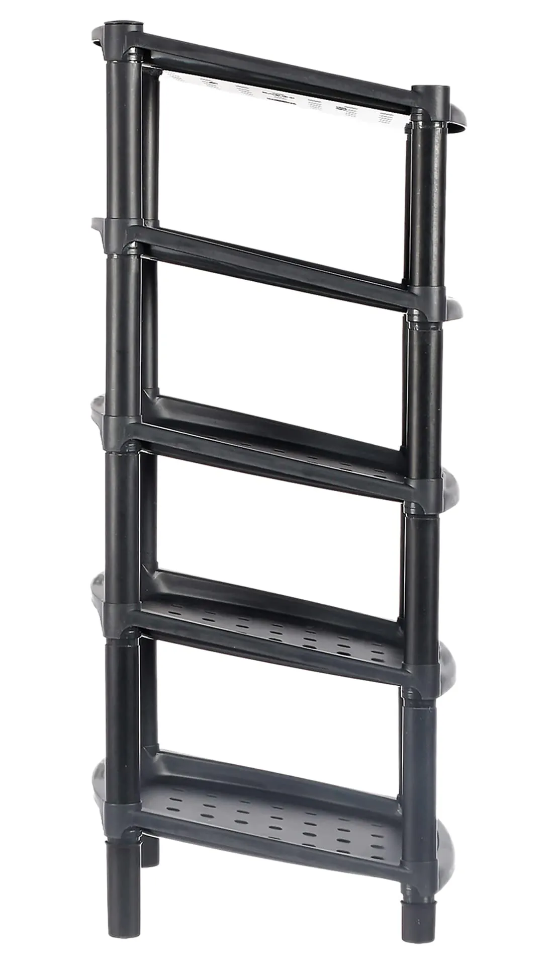 Heart Home Multipurposes 5-Tier Plastic Shoe Rack/Shelf/Storage Organizer for Home Kitchen Bedroom Door Entrance (Black)-46HH0564