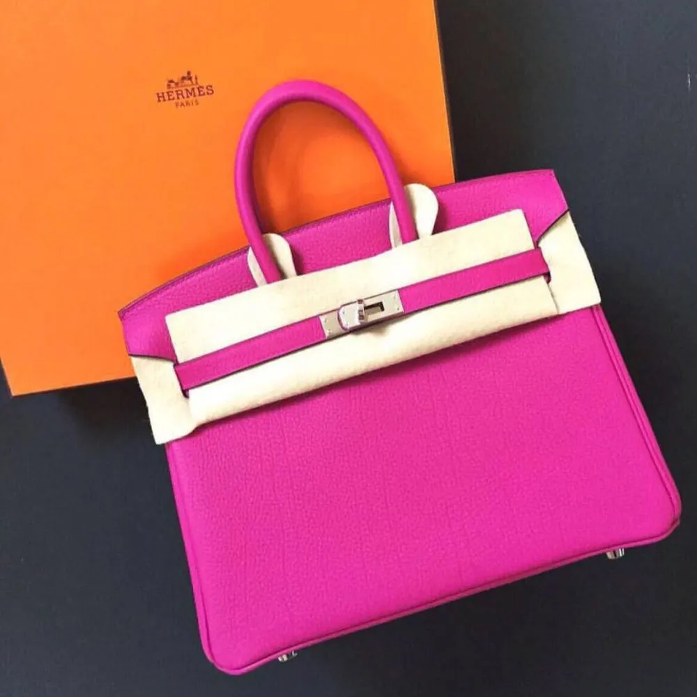 Hermès Birkin 25 Rose Pourpre Togo Palladium Hardware PHW