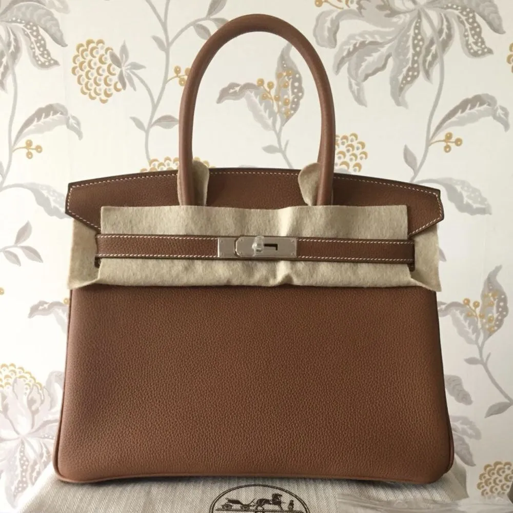 Hermès Birkin 30 Gold Togo Palladium Hardware PHW