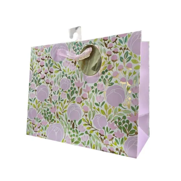 Horizontal Roses Gift Bag - 23cm x 18cm x 10cm