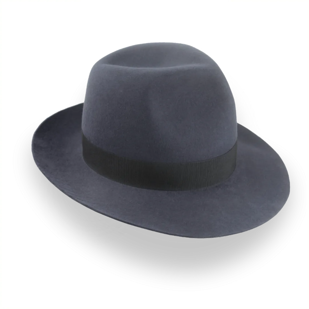 Indiana Jones Travel Poet Fedora in Dark Grey Fur Felt | The Pulsar