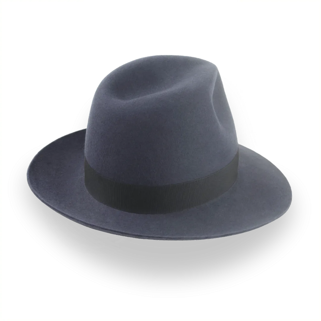 Indiana Jones Travel Poet Fedora in Dark Grey Fur Felt | The Pulsar